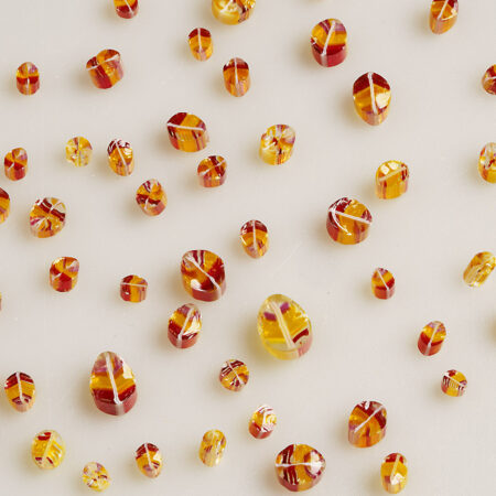 Amber Sunset Leaf Murrine