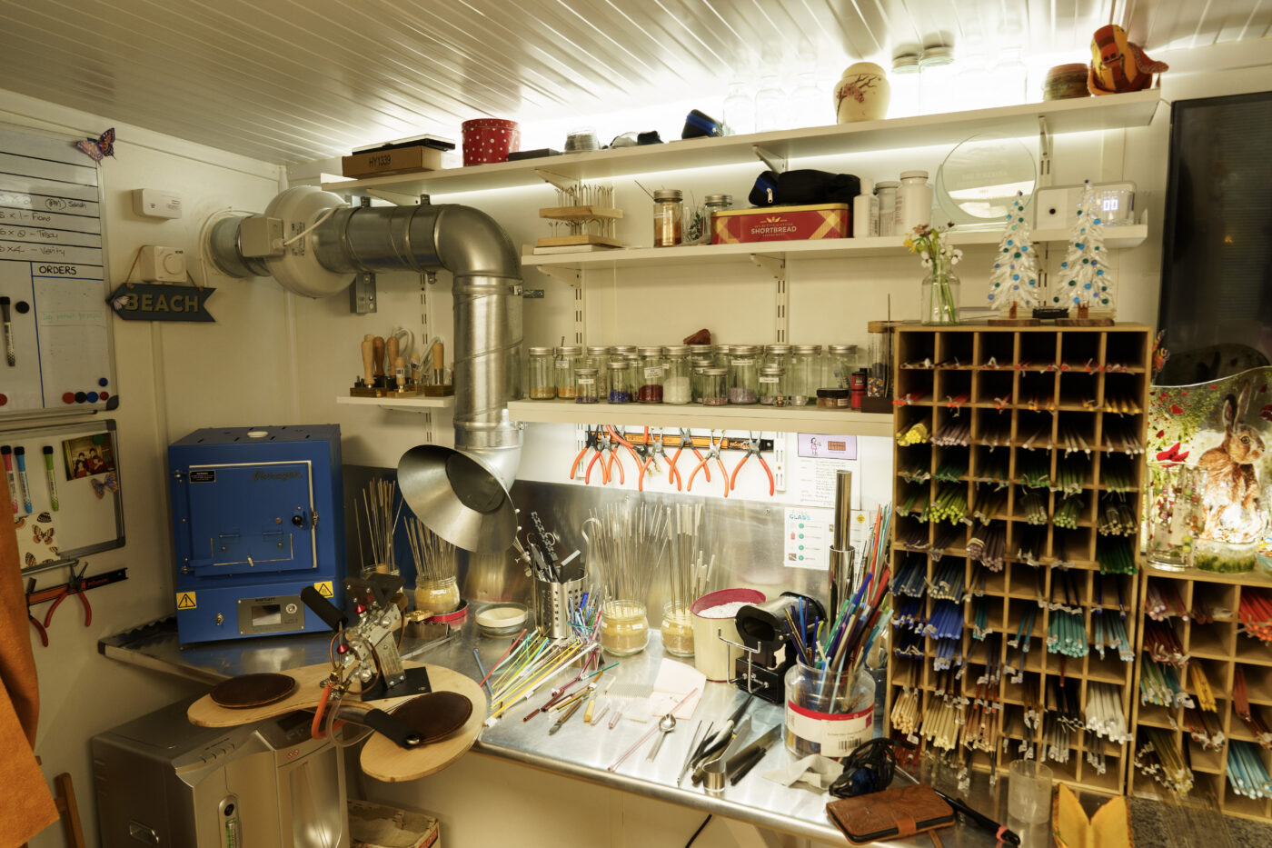 Lampworking area