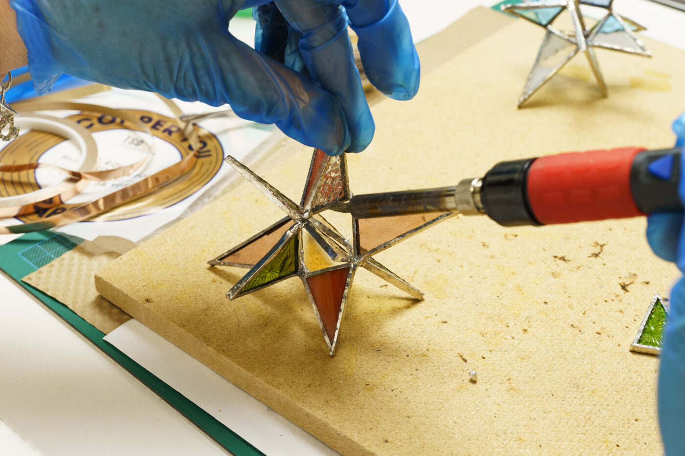 Half Day Copper Foiled Moravian Star Workshop - Image 7
