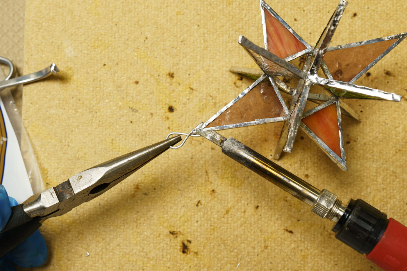 Half Day Copper Foiled Moravian Star Workshop - Image 8